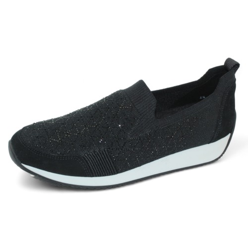 Ara Women's Layton 3 In Black Stretch