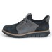 Ara Men's Lexington In Black Nubuck/Neoprene/Grey Nappa Leather