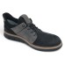 Ara Men's Lexington In Black Nubuck/Neoprene/Grey Nappa Leather