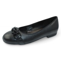 Ara Women's Scout Chain In Black Calf Leather