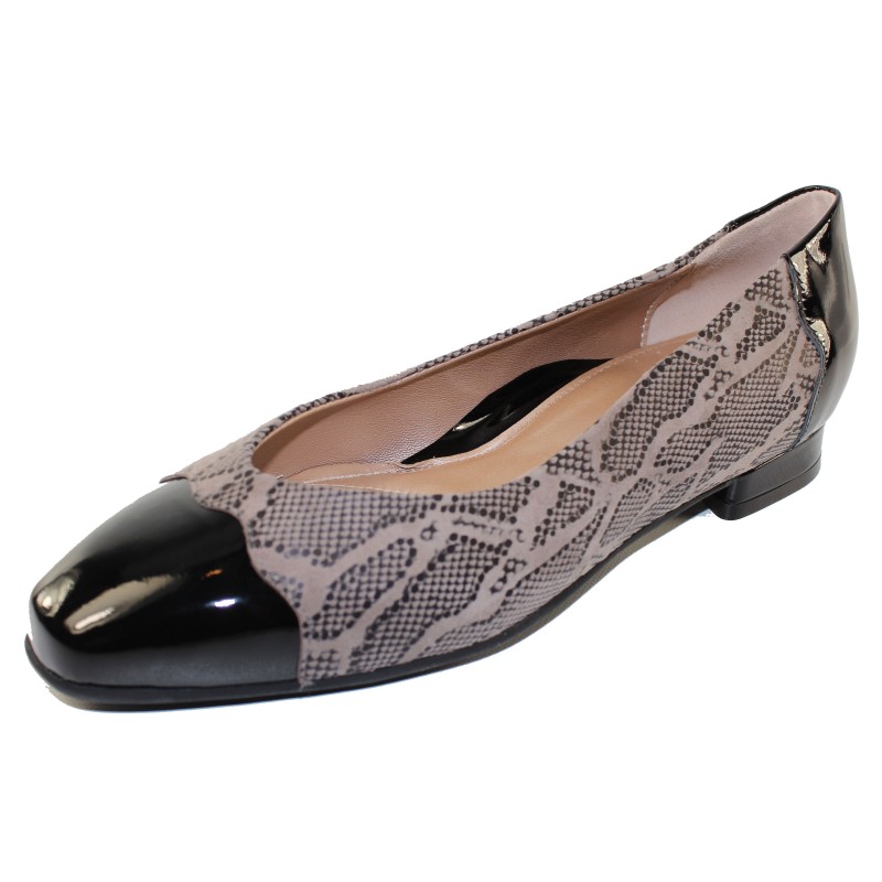 Beautifeel Women s Myla In Fall Taupe Reptile Printed Suede