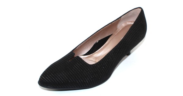 Beautifeel Women s Mystique In Black Linear Embossed Suede