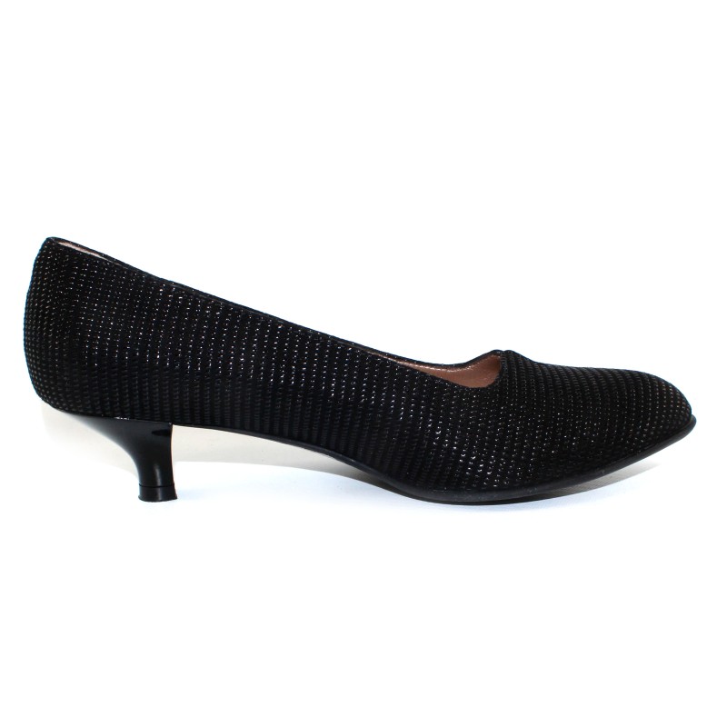 Beautifeel Women s Mystique In Black Linear Embossed Suede