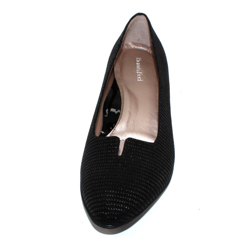 Beautifeel Women s Mystique In Black Linear Embossed Suede