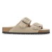 Birkenstock Women's Arizona Shearling In Taupe Suede/Shearling