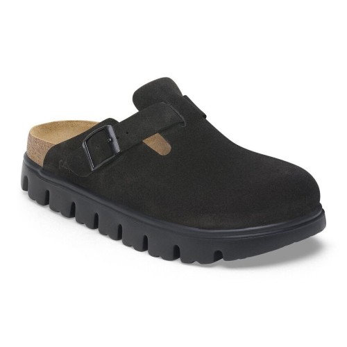 Birkenstock Women's Boston Chunky In Black Suede