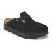 Birkenstock Women's Boston Chunky In Black Suede