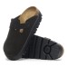 Birkenstock Women's Boston Chunky In Black Suede