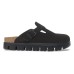 Birkenstock Women's Boston Chunky In Black Suede