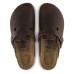 Birkenstock Men's Boston Soft Footbed In Habana Oiled Leather