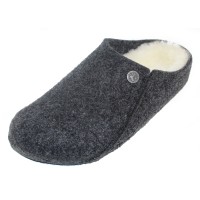 Birkenstock Women's Zermatt Shearling In Anthracite Wool/Natural Shearling