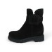 La Canadienne Women's Dax In Black Waterproof Suede/Shearling