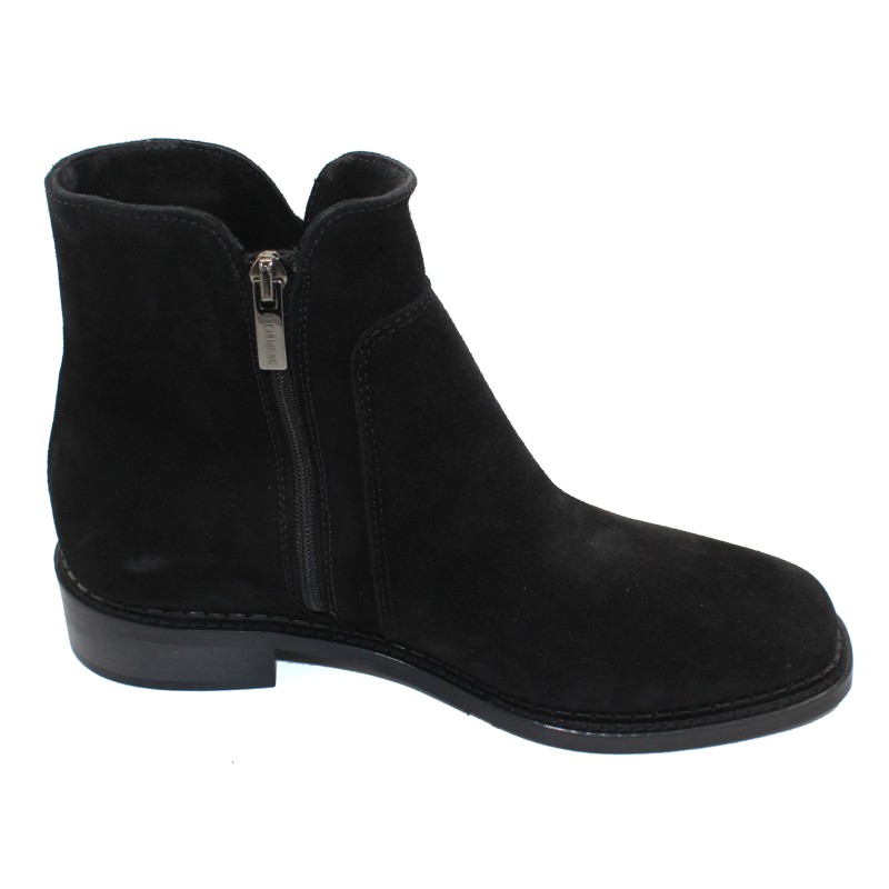 La Canadienne Women's Sloane In Black Waterproof Suede/Shearling