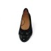 Lamour Des Pieds Women's Farida In Black Kid Suede/Croco Printed Leather