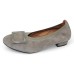 Lamour Des Pieds Women's Floella In Dark Taupe Suede