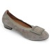 Lamour Des Pieds Women's Floella In Dark Taupe Suede