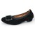 Lamour Des Pieds Women's Floella In Black Kid Suede