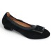 Lamour Des Pieds Women's Floella In Black Kid Suede