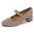 Lamour Des Pieds Women's Katriel In Taupe Kid Suede