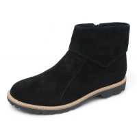 Lamour Des Pieds Women's Romila In Black Kid Suede