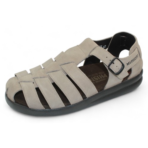 Mephisto Men's Sam In Warm Grey Velours 9860