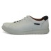 Mephisto Men's Thomas In White Grain Leather/Denim Blue Trim 1330/1395