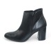 Paul Green Women's Winn In Black Leather