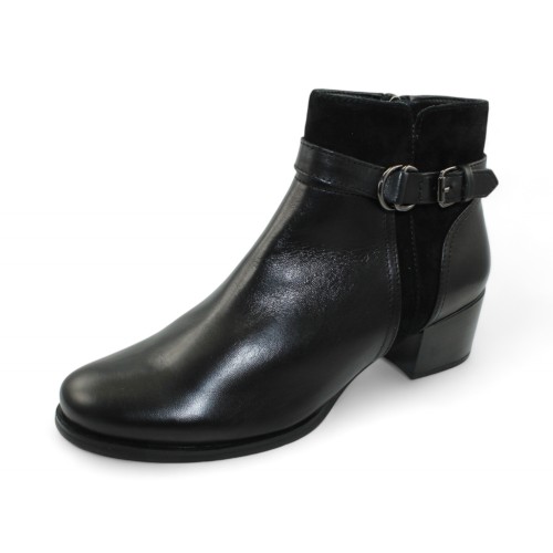 Regarde Le Ciel Women's Jolene-23 In Black Delice Leather/Etna Suede