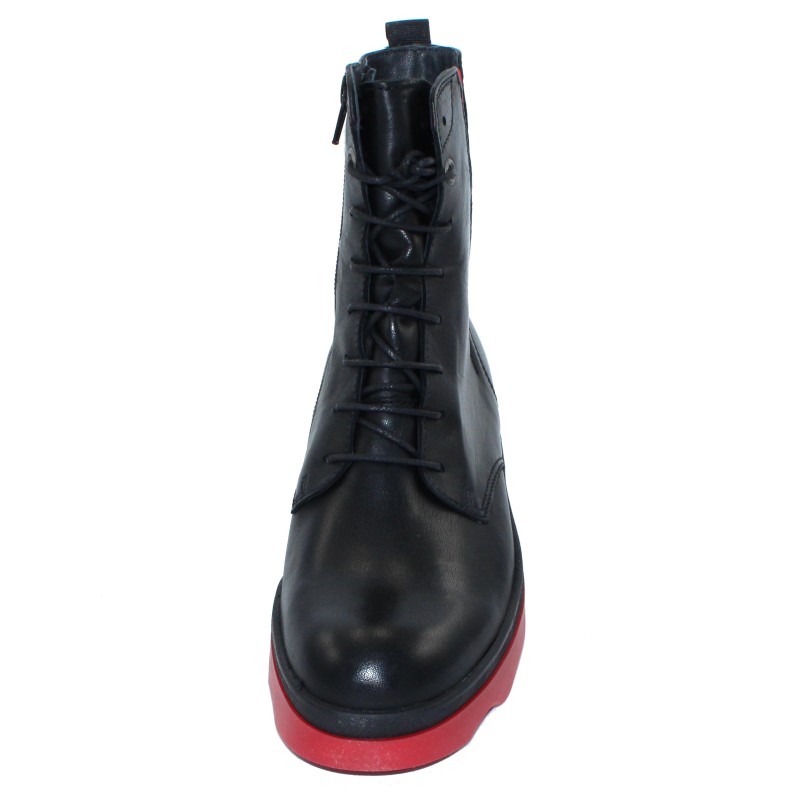 Wolky Black & Red Akita Combat Boot - Women, Best Price and Reviews