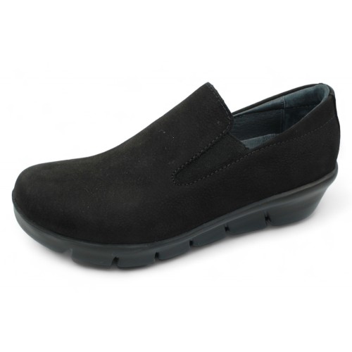 Wolky Women's Mesita In Black Antique Nubuck